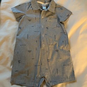Carter’s Chambray Polo Onesie Size 24 Months